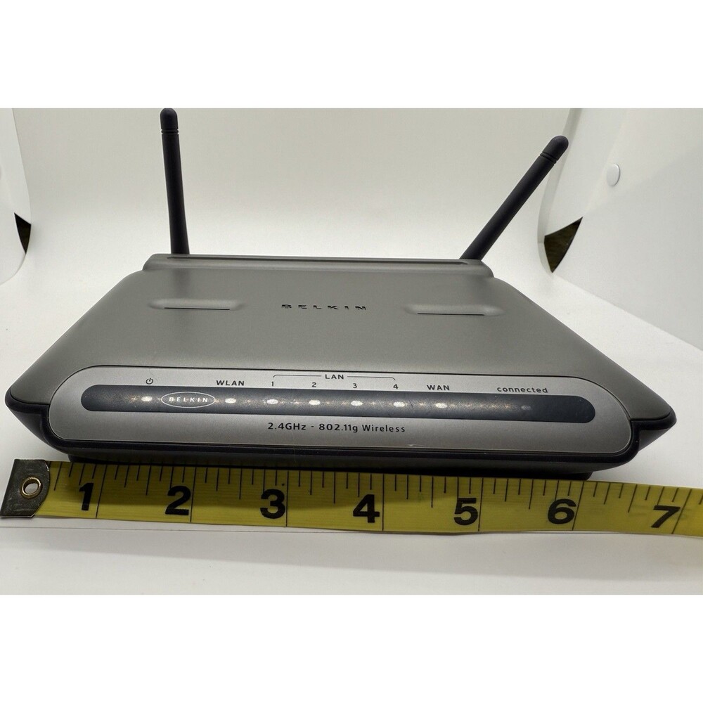 Belkin F5D7231-4 125 Mbps 4-Port 10/100 Wireless G Router Tested W/Cables - Picture 5 of 7